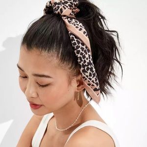 Leopard Print Silky Hair Scarf